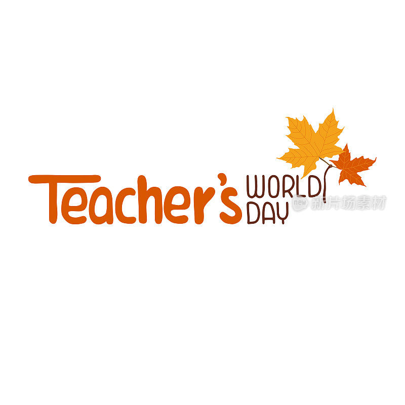 Vector illustration on the theme of World Teachers' Day on October 5.